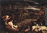 Jacopo Bassano Garden of Eden painting
